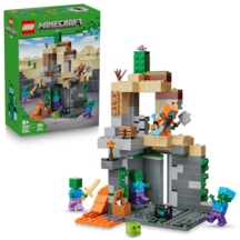 LEGO® Minecraft® Zombi Zindanı 21587 - 8 Yaş ve Üzeri Çocuklar için 3 Zombi Figürü İçeren Yaratıcı Oyuncak Yapım Seti (284 Parça)