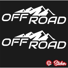 2 Adet Karlı Tepe Off Road Sticker Araba Sticker