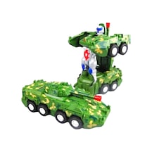 Transformers Askeri Zırhlı Tank Sesli Işıklı Çarpıp Dönen Oyuncak