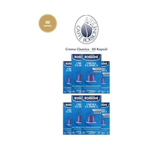 Caffe Borbone Crema Classica 80 Kapsül 8x10 - Nespresso Uyumlu Alüminyum Kapsül Kahve Tett 07.2027