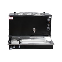Anka Pro Plus Otomatik Çay Kazanı 3 Demlikli 30 Litre Siyah Elektriktüp