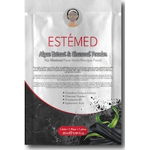 Kömür Özlü Yosunlu Kağıt Yüz Maskesi & Sheet Mask Algae Extract & Charcoal Powder