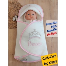 Bebek Kundağı Kız Bebek Dış Kundak Battaniyesi Hastane Çıkışı Kundak Battaniye Hediyelik Knd45166 Ekru