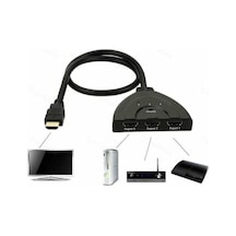 Hdmi Çoklayıcı Çoğaltıcı Switch 3 Giriş-1 Çıkış Çoklama Hdmi