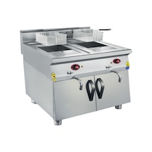 Karacasan Endüstriyel 900 Seri 80 Cm Dolaplı Doğalgazlı Fritöz