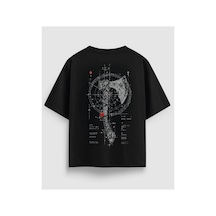 Yolo Street Oversize Siyah Tişört Tasarım Streetwear Unisex %100 Pamuk Siyahgokce3