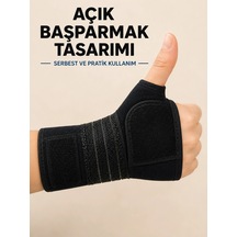 Erturkstore Mey İthalat Avuç İçi Destekli El Bilekliği Metal Destekli Ayarlanabilir Bilek Ateli -