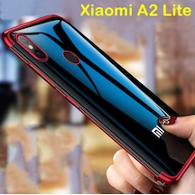 Xiaomi Mi A2 Lite Ince Köşeleri Renkli Şeffaf Kaliteli Kılıf