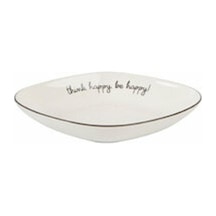 Porland Hope Serisi Oval Çukur Tabak 20x26cm Beyaz