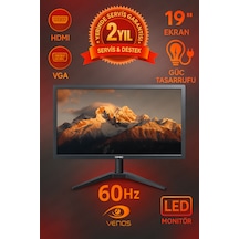19 Geniş Ekran 60 Hz Led Monitör