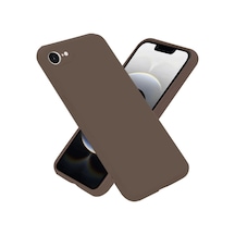 İphone 16e Kılıf First Silikon - Kahverengi