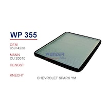 Wunder Wp355 Polen Filtresi - Chevrolet Spark 1,0 - 1,2 540125388