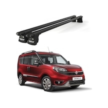 Trio-ı Fiat Doblo 2010 Ve Sonrası Uyumlu Siyah Kilitli Ara Atkı 135cm Port Bagaj Tavan Barı