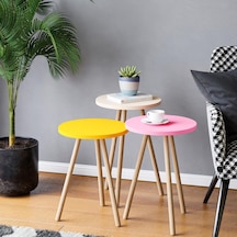 Sarı - Krem - Pembe