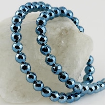 8 Mm Fasetli Hematit Taşı-mavi N145 Çok renkli