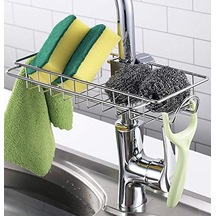 Qianfan Sünger Tutucu Paslanmaz Çelik Mutfak Lavabo Organizatör