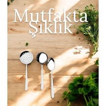 Nehir Sultan Servis Kaşık Kepçe Kevgir Seti Takımı - 3 Lü Servis Seti