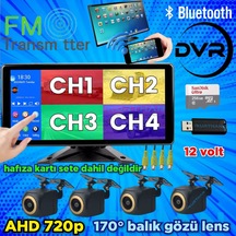 Dokunmatik Video Müzik Dvr Ekran 4 Ad 720p Ahd 170'' Kamera