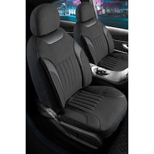 Renault Clio 4 Sport Tourer Tay Tüyü Oto Koltuk Kılıfı Fermuarlı Ön Arka Set Siyah Edition SİYAH