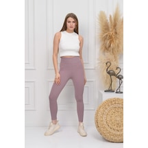 Bonbonetti Chocolate Baby & Kids Bonbonetti Chocolate Baby&Kids Fitilli Seamless Çizgili Tayt Yüksek Bel Dayanıklı Örme Kumaş Spor Tayt Toparlayıcıpembe S Pembe