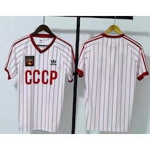 Cccp Özel Tasarım Futbol Forması Beyaz Çok Renkli