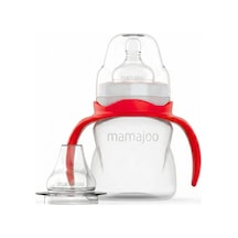 Mamajoo Kulplu Antikolik Alıştırma Biberonu 160 ml 6 Ay+ | Orta Akışlı, 2-in-1.