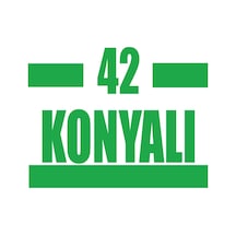 42 Konyalı Araba Sticker 17x17 Cm Yeşil