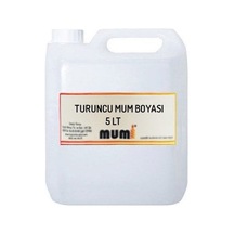 Sıvı Mum Boyası Turuncu 5 Litre