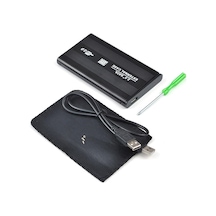 AoGo USB 2.0 Sata 2.5 Harddisk Kutusu + Kılıf Metal Harici Disk Kutusu