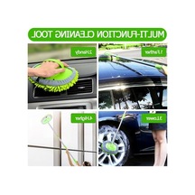 Uzun Saplı Araba Yıkama Fırçası Seti, Mikrofiber Sünger İle Çiziksiz Temizlik
