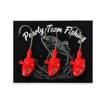 Pearly Team Fishing - Jıg Head 9gr 3/0 İğne Kırmızı - 929604004