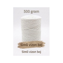 Sim Pamuklu El Örgü İpi Runner İpi- Simli Amigurumi Koton İp Punch İpi Motif İpi