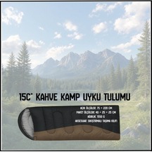 Uyguna-yakala 15c Kahve Kamp Uyku Tulumu-tlm.083 Çok Renkli