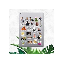 Komik Mem Çıkartma Seri 1 Macbook Notebook Tablet Telefon Ajanda Laptop Defter Sticker Seti