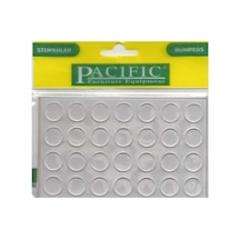 Cateksss Pacific Okyanus 14 Mm Silikon Bazlı Yapışkanlı Cam Masa Altı, Cam Altlığı Şeffaf - 20 Li Paket