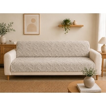 Sycamore Home Koltuk Örtüsü 175x215 Cm Çekyat Örtüsü, Kaymaz, Yıkanabilir, Lüks Kumaş Şönil Jakarlı Taş