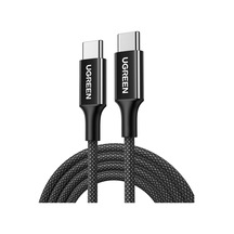 Usb-c 60w 3a Qc Pd Örgülü Hızlı Şarj Kablosu, 2 Metre, Siyah, 65245 Diger
