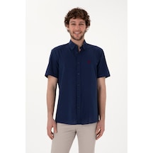 U.s. Polo Assn. Erkek Lacivert Gömlek Kısa Kollu 50306324-vr033 Lacivert