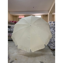 Hsmarket 2 Mt Polyester Kumaş Eğilebilir Plaj Şemsiyesi Bahçe Bidon Dahil (496846001)