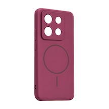 Xiaomi Redmi Note 13 4g Mika Pc Magsafe Kapak - Bordo - Bordo