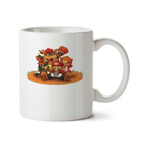 Super Mario Play İki Tarafı Baskılı Kupa Bardak Çok Renkli