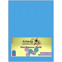 Mavi Renkli Mukavva 35x50 5 Adet Artlantis Renkli Mukavva 5 Adet