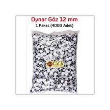 Eser Oynar Göz Siyah 12 mm 4000 Adet