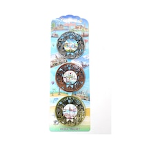 İstanbul Temalı Metal Magnet 3'lü Set Karışık
