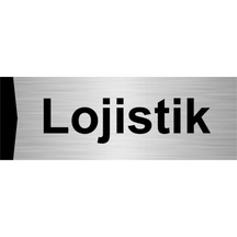 Lojistik 10x20cm Gümüş Renk Metal Yönlendirme Levhası