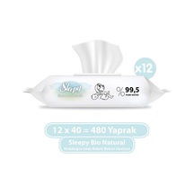 Sleepy Islak Mendil Bio Natural 480 Adet