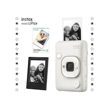Instax Mini Liplay Hybrid Misty Fotoğraf Makinesi + 10'lu Mini Film + Çerçeve Set