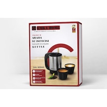 Aksu Emka Home 24v 800ml Araç Kettle Su Isıtıcı Çakmaklık Girişli Paslanmaz Çelik Gösterge Işıklı