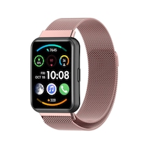 Huawei Watch Fit 2 Uyumlu Krd-01 Metal Ardx Kordon-pembe