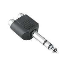 6.3mm Stereo Erkek To 2x 6.3mm Rca Dişi Çevirici Jak Amfi Jakı